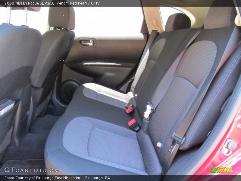 Venom Red Pearl / Gray 2008 Nissan Rogue SL AWD