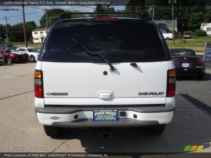 Summit White / Gray/Dark Charcoal 2005 Chevrolet Tahoe Z71 4x4