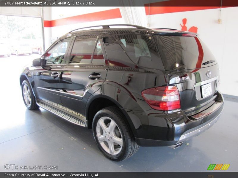 Black / Black 2007 Mercedes-Benz ML 350 4Matic