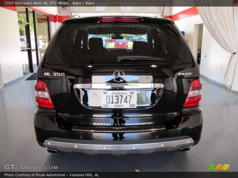 Black / Black 2007 Mercedes-Benz ML 350 4Matic