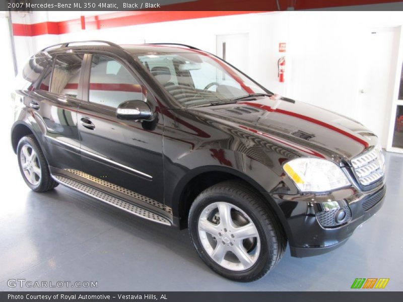 Black / Black 2007 Mercedes-Benz ML 350 4Matic