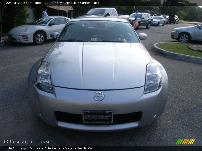 Chrome Silver Metallic / Carbon Black 2004 Nissan 350Z Coupe