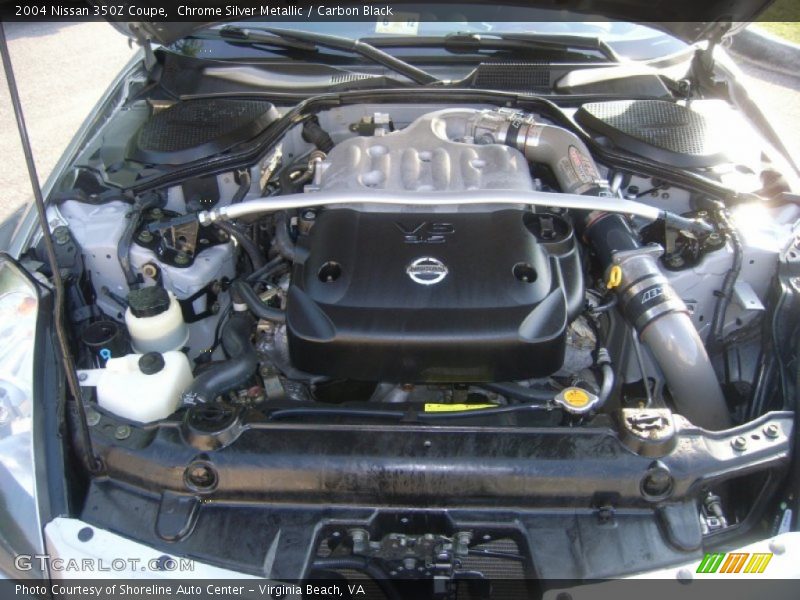 Chrome Silver Metallic / Carbon Black 2004 Nissan 350Z Coupe