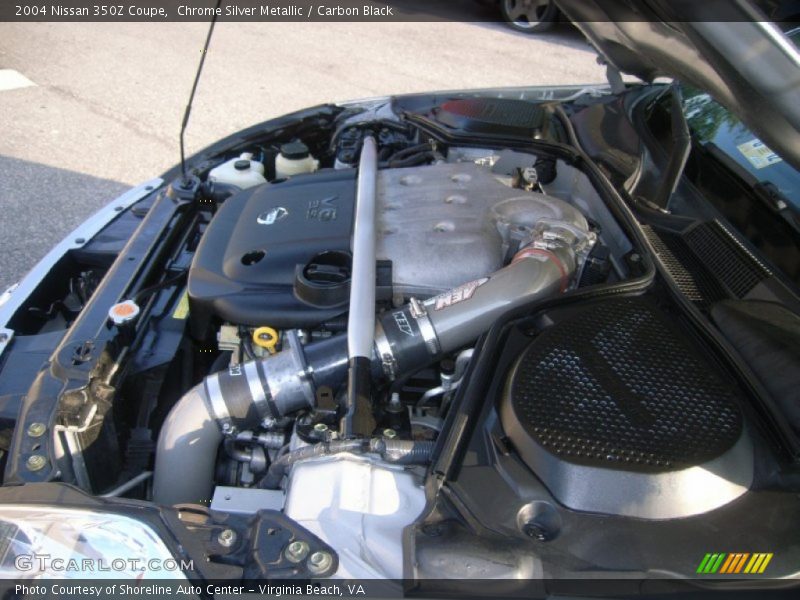 Chrome Silver Metallic / Carbon Black 2004 Nissan 350Z Coupe