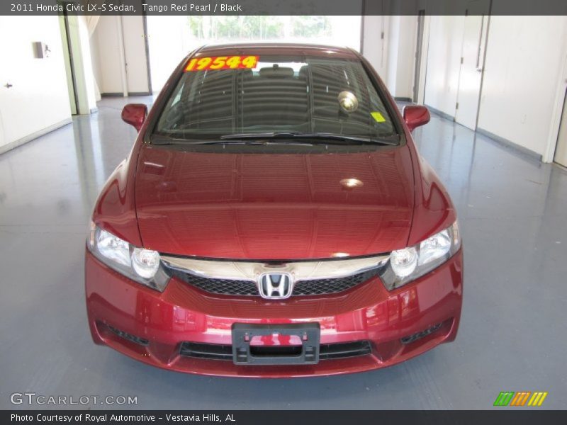Tango Red Pearl / Black 2011 Honda Civic LX-S Sedan