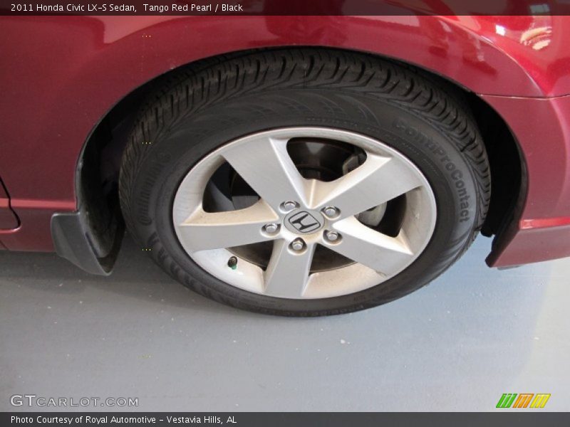 Tango Red Pearl / Black 2011 Honda Civic LX-S Sedan