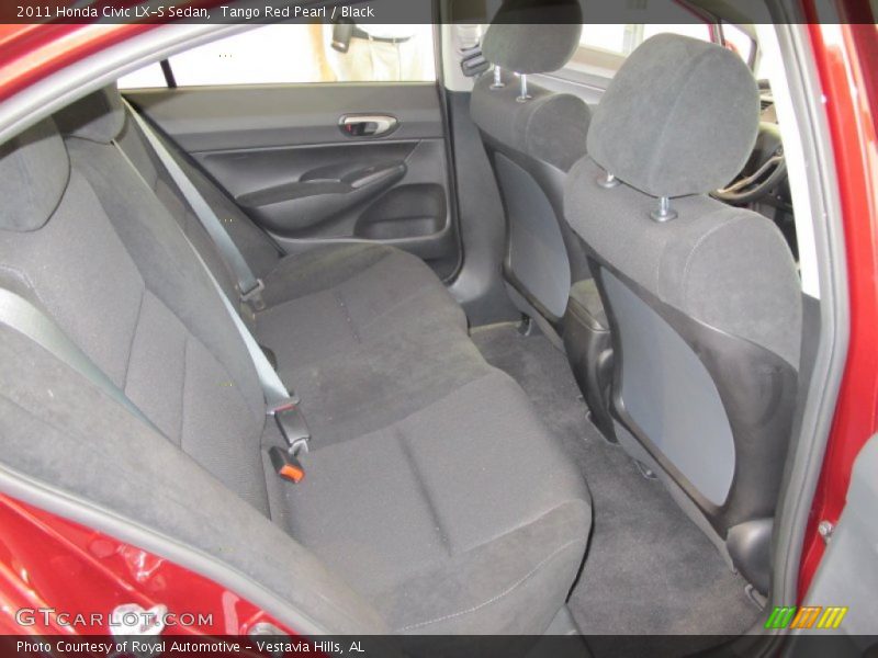 Tango Red Pearl / Black 2011 Honda Civic LX-S Sedan