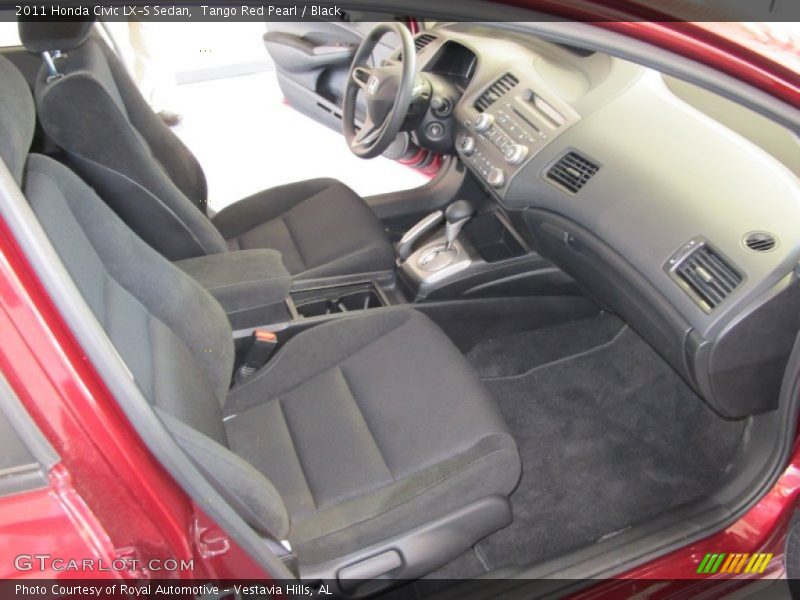 Tango Red Pearl / Black 2011 Honda Civic LX-S Sedan