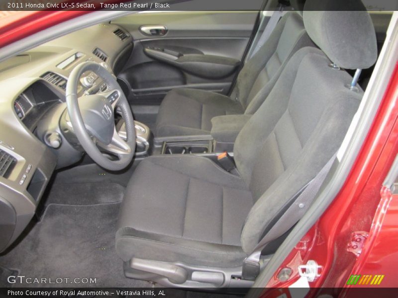 Tango Red Pearl / Black 2011 Honda Civic LX-S Sedan