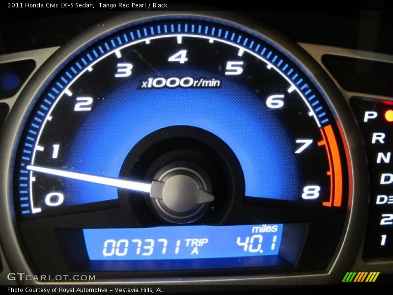 Tango Red Pearl / Black 2011 Honda Civic LX-S Sedan