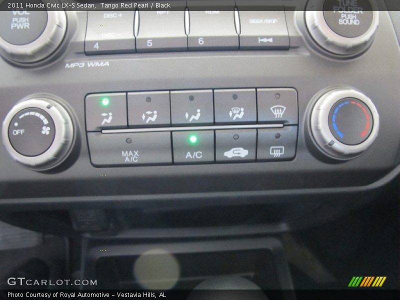 Tango Red Pearl / Black 2011 Honda Civic LX-S Sedan