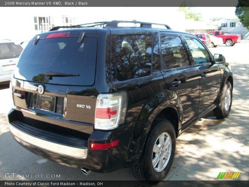 Black / Black 2008 Mercury Mariner V6 4WD