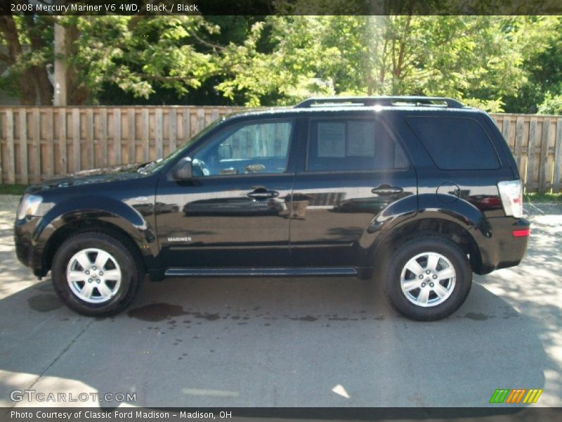 Black / Black 2008 Mercury Mariner V6 4WD