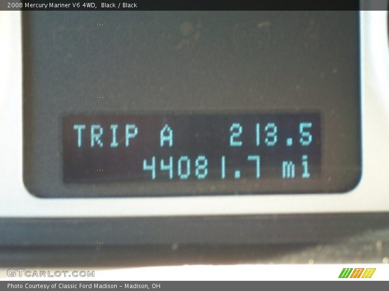 Black / Black 2008 Mercury Mariner V6 4WD