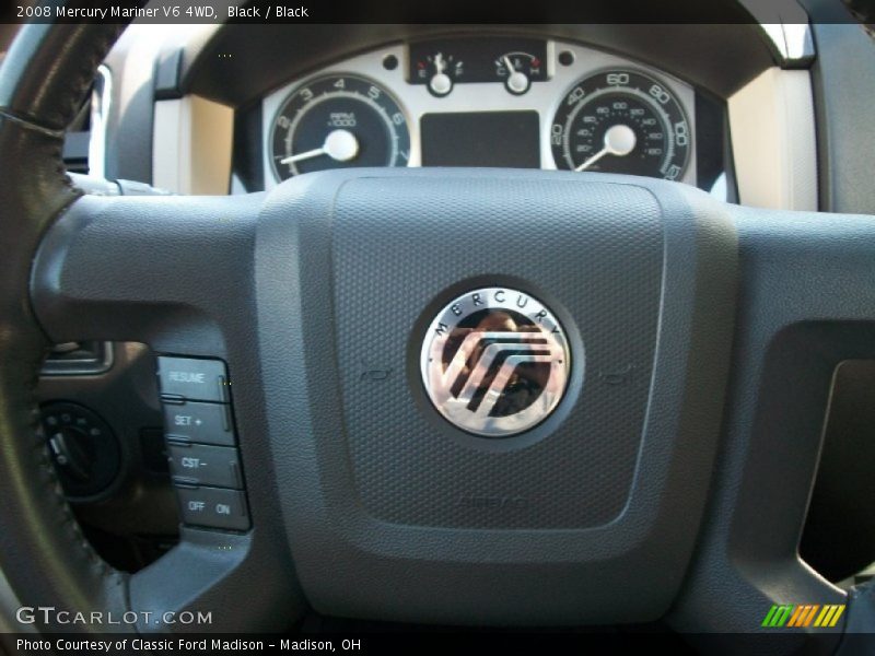 Black / Black 2008 Mercury Mariner V6 4WD