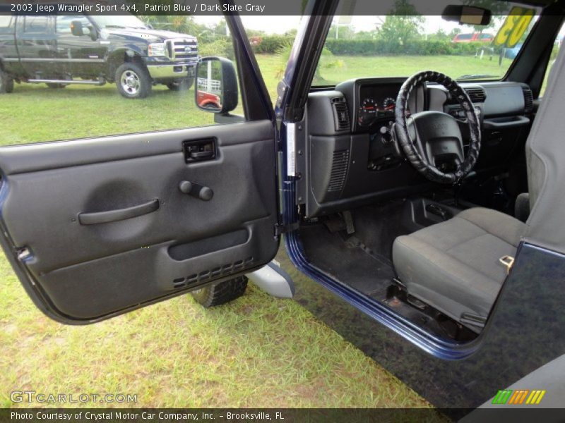 Patriot Blue / Dark Slate Gray 2003 Jeep Wrangler Sport 4x4