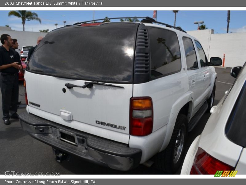 Summit White / Tan/Neutral 2003 Chevrolet Tahoe LT