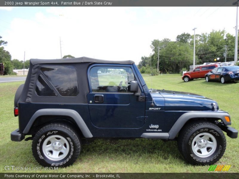 Patriot Blue / Dark Slate Gray 2003 Jeep Wrangler Sport 4x4