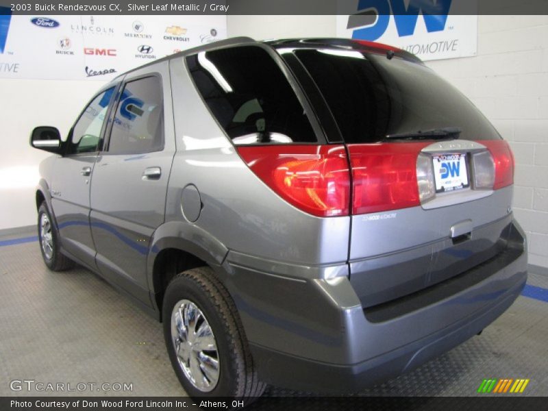 Silver Leaf Metallic / Gray 2003 Buick Rendezvous CX