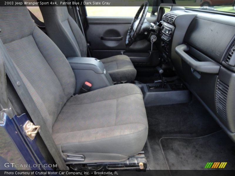 Patriot Blue / Dark Slate Gray 2003 Jeep Wrangler Sport 4x4