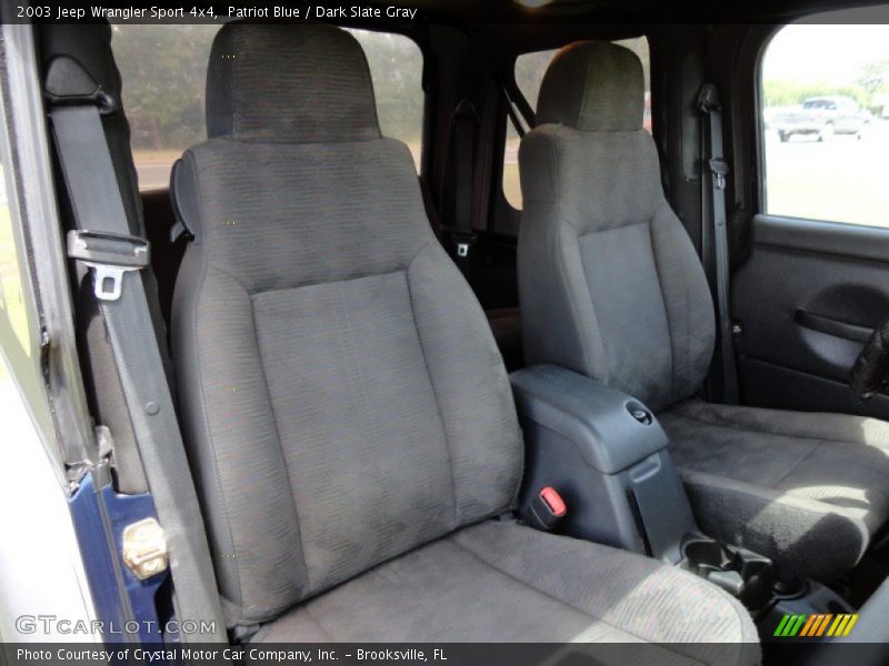 Patriot Blue / Dark Slate Gray 2003 Jeep Wrangler Sport 4x4