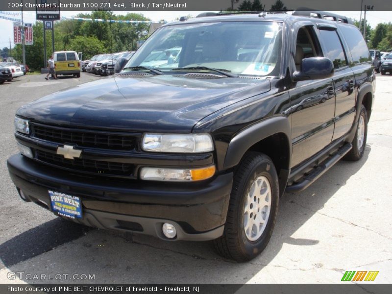 Black / Tan/Neutral 2004 Chevrolet Suburban 1500 Z71 4x4