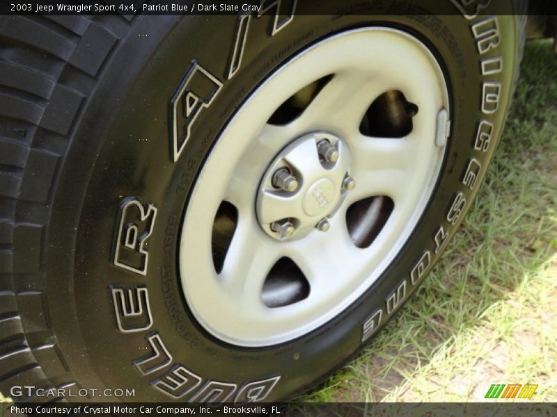 Patriot Blue / Dark Slate Gray 2003 Jeep Wrangler Sport 4x4