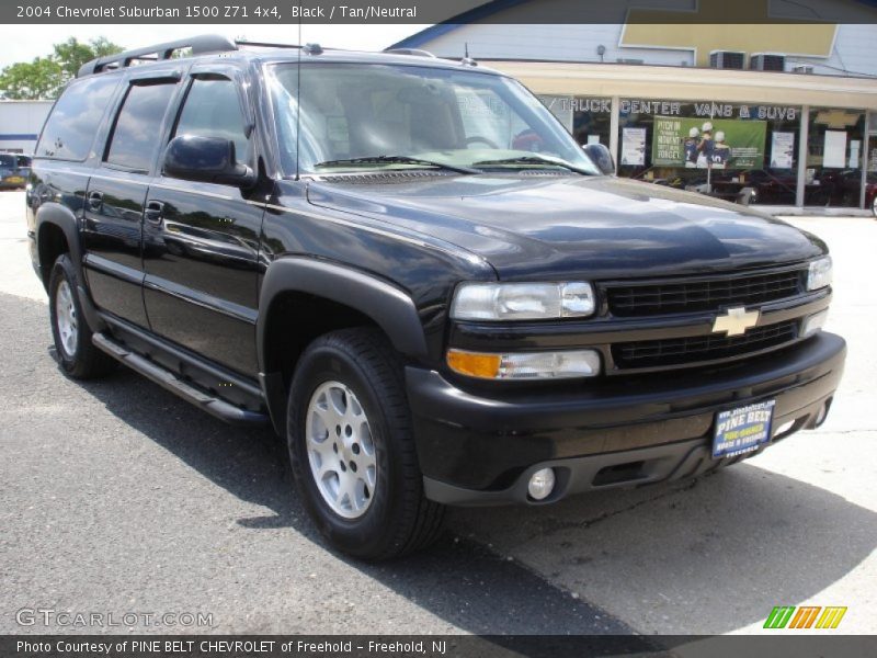 Black / Tan/Neutral 2004 Chevrolet Suburban 1500 Z71 4x4