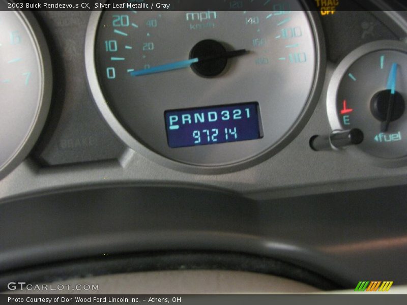 Silver Leaf Metallic / Gray 2003 Buick Rendezvous CX