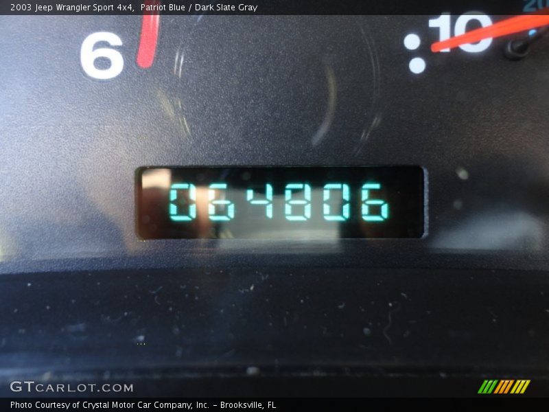 Patriot Blue / Dark Slate Gray 2003 Jeep Wrangler Sport 4x4
