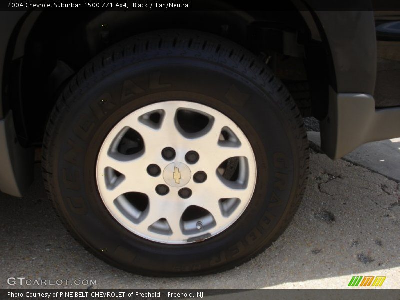 Black / Tan/Neutral 2004 Chevrolet Suburban 1500 Z71 4x4