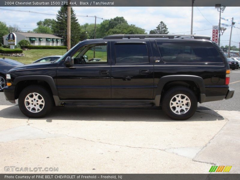 Black / Tan/Neutral 2004 Chevrolet Suburban 1500 Z71 4x4