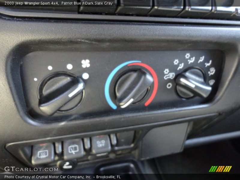 Patriot Blue / Dark Slate Gray 2003 Jeep Wrangler Sport 4x4
