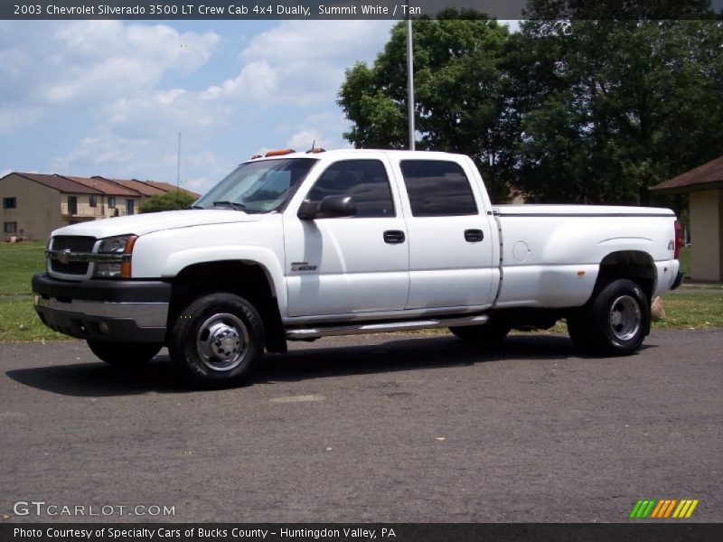  2003 Silverado 3500 LT Crew Cab 4x4 Dually Summit White