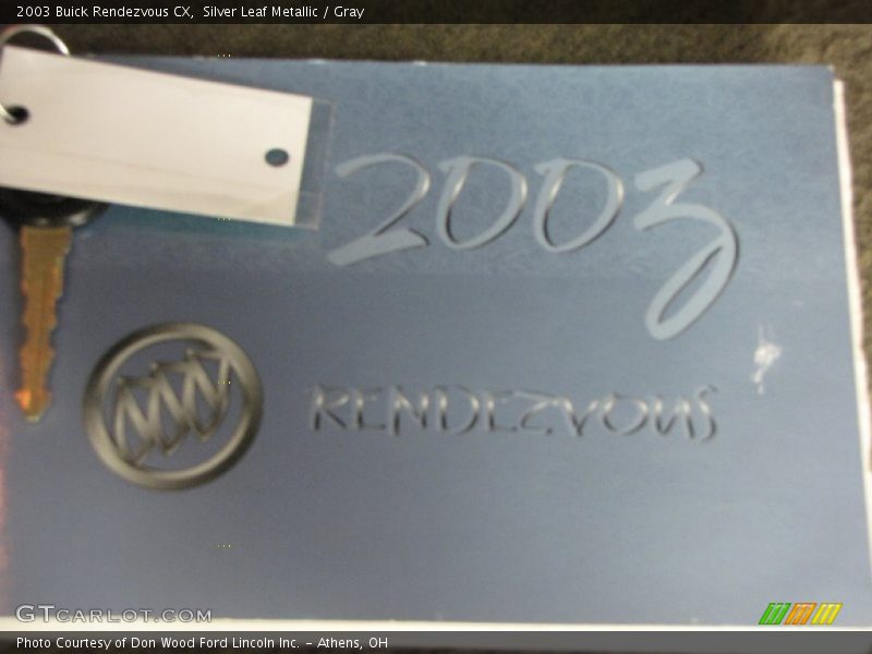 Silver Leaf Metallic / Gray 2003 Buick Rendezvous CX