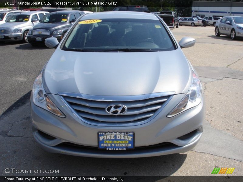 Iridescent Silver Blue Metallic / Gray 2011 Hyundai Sonata GLS