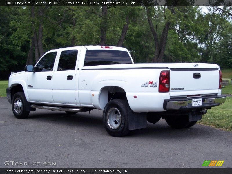 Summit White / Tan 2003 Chevrolet Silverado 3500 LT Crew Cab 4x4 Dually