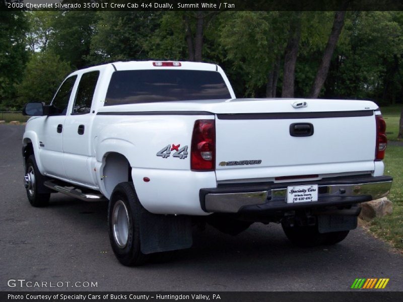 Summit White / Tan 2003 Chevrolet Silverado 3500 LT Crew Cab 4x4 Dually