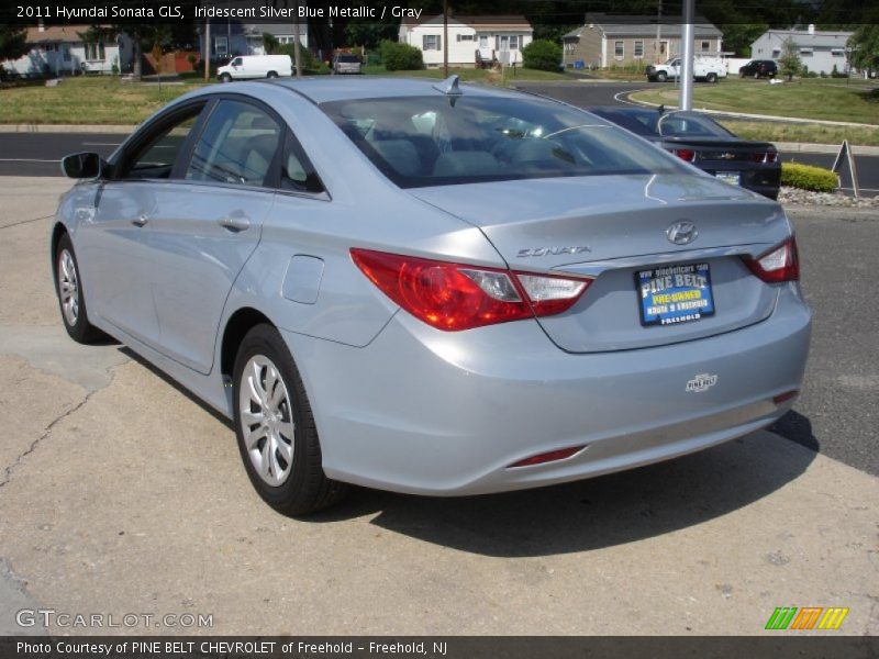 Iridescent Silver Blue Metallic / Gray 2011 Hyundai Sonata GLS