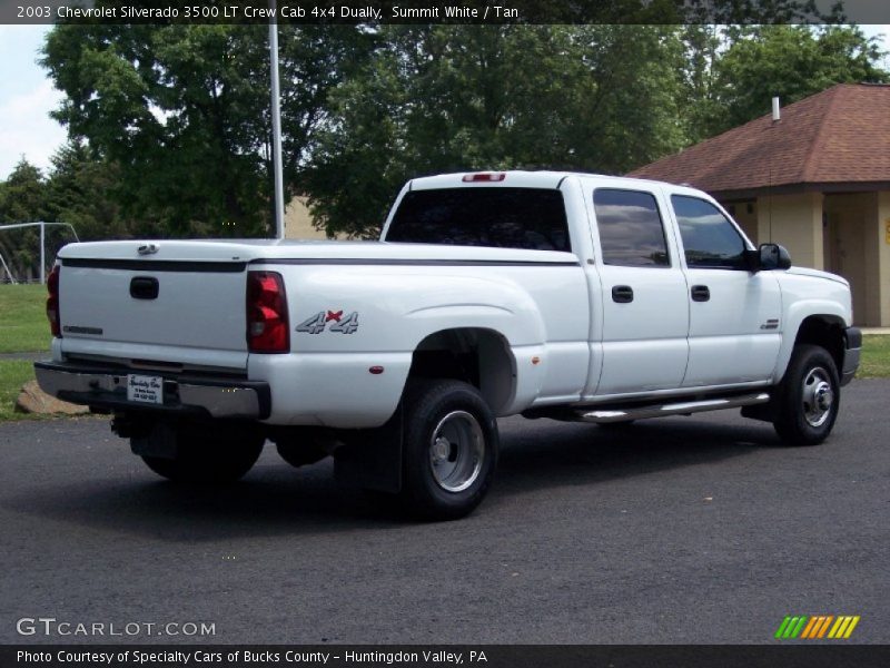 Summit White / Tan 2003 Chevrolet Silverado 3500 LT Crew Cab 4x4 Dually