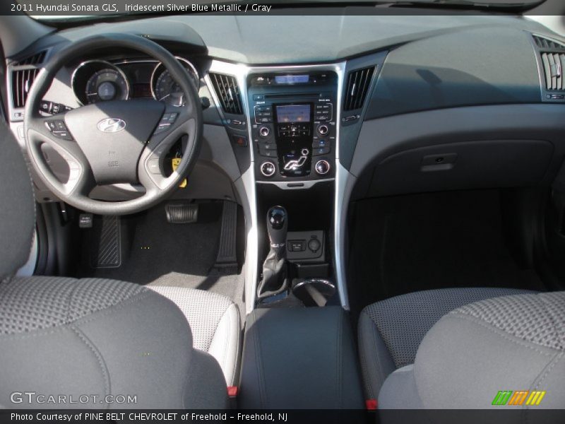 Iridescent Silver Blue Metallic / Gray 2011 Hyundai Sonata GLS