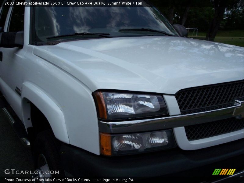 Summit White / Tan 2003 Chevrolet Silverado 3500 LT Crew Cab 4x4 Dually