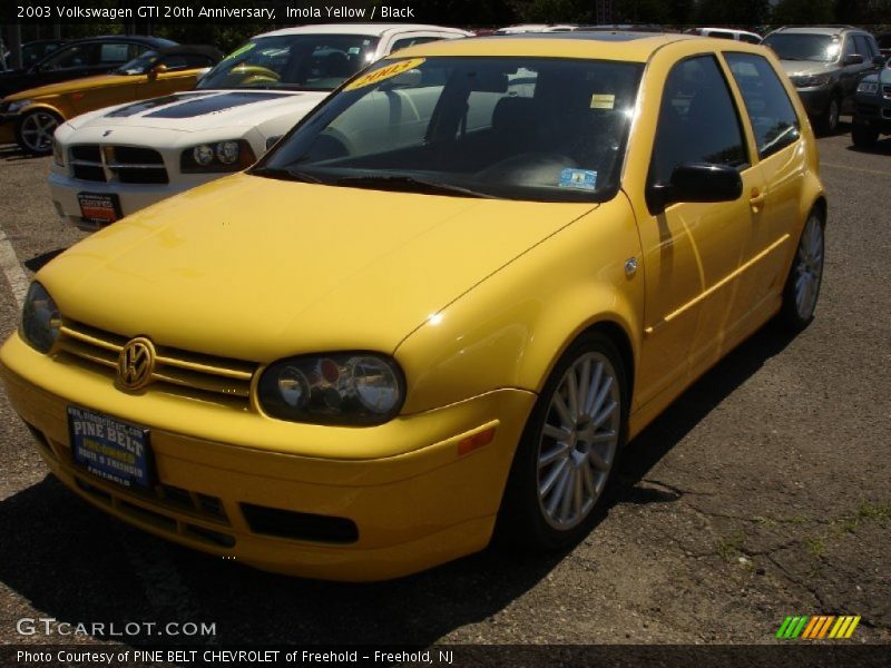 Imola Yellow / Black 2003 Volkswagen GTI 20th Anniversary