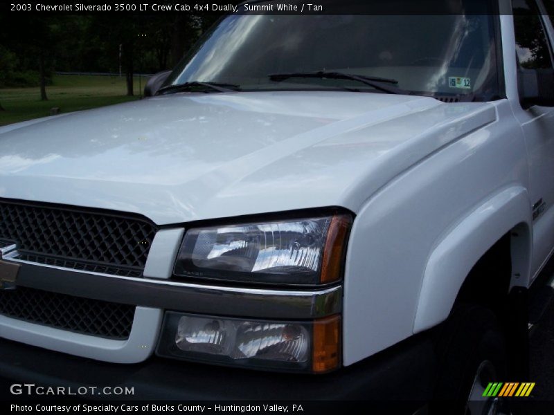 Summit White / Tan 2003 Chevrolet Silverado 3500 LT Crew Cab 4x4 Dually