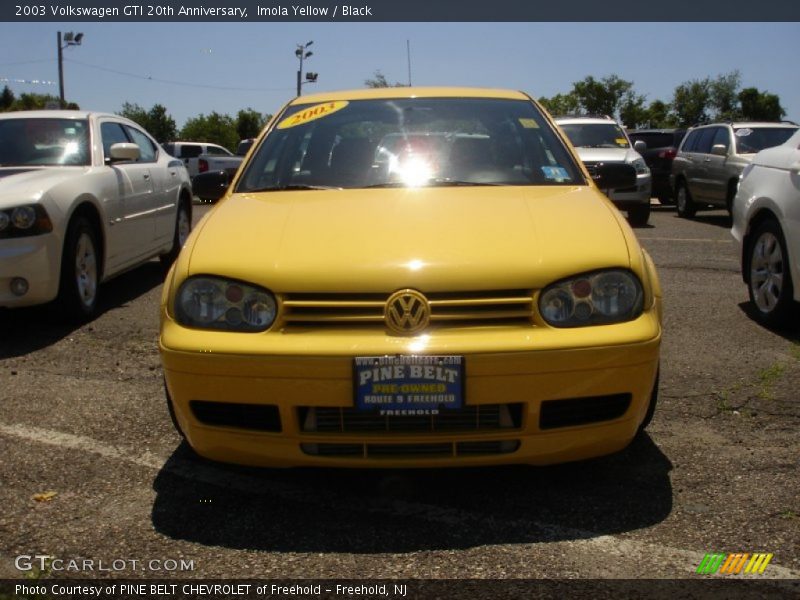 Imola Yellow / Black 2003 Volkswagen GTI 20th Anniversary