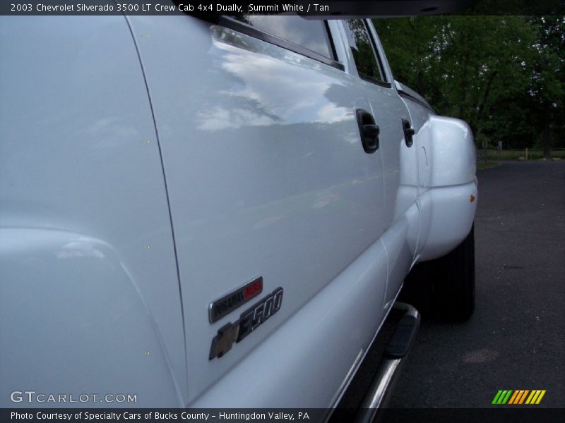 Summit White / Tan 2003 Chevrolet Silverado 3500 LT Crew Cab 4x4 Dually