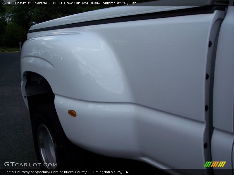 Summit White / Tan 2003 Chevrolet Silverado 3500 LT Crew Cab 4x4 Dually