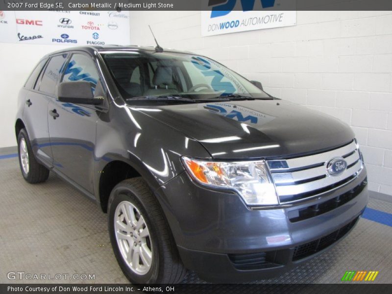 Carbon Metallic / Medium Light Stone 2007 Ford Edge SE