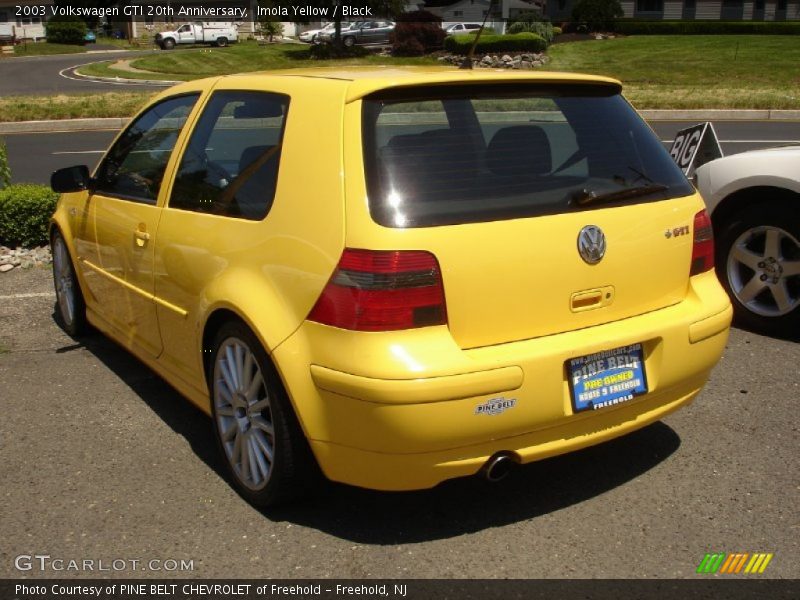 Imola Yellow / Black 2003 Volkswagen GTI 20th Anniversary