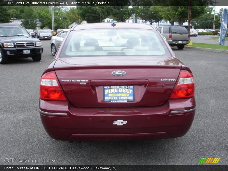 Merlot Metallic / Pebble 2007 Ford Five Hundred Limited AWD